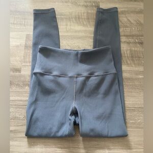 Athleta Elation Rib Tight Leggings Blue Size small